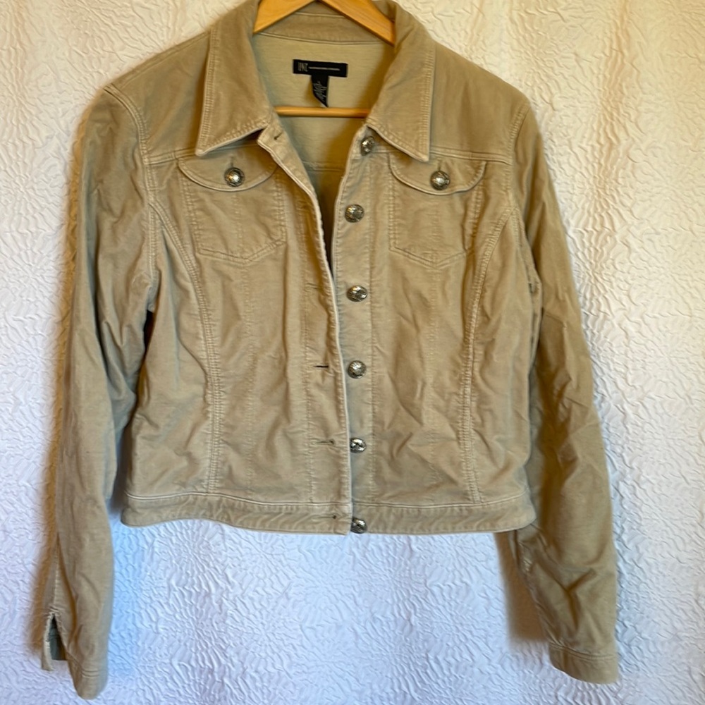 INC light tan corduroy jacket